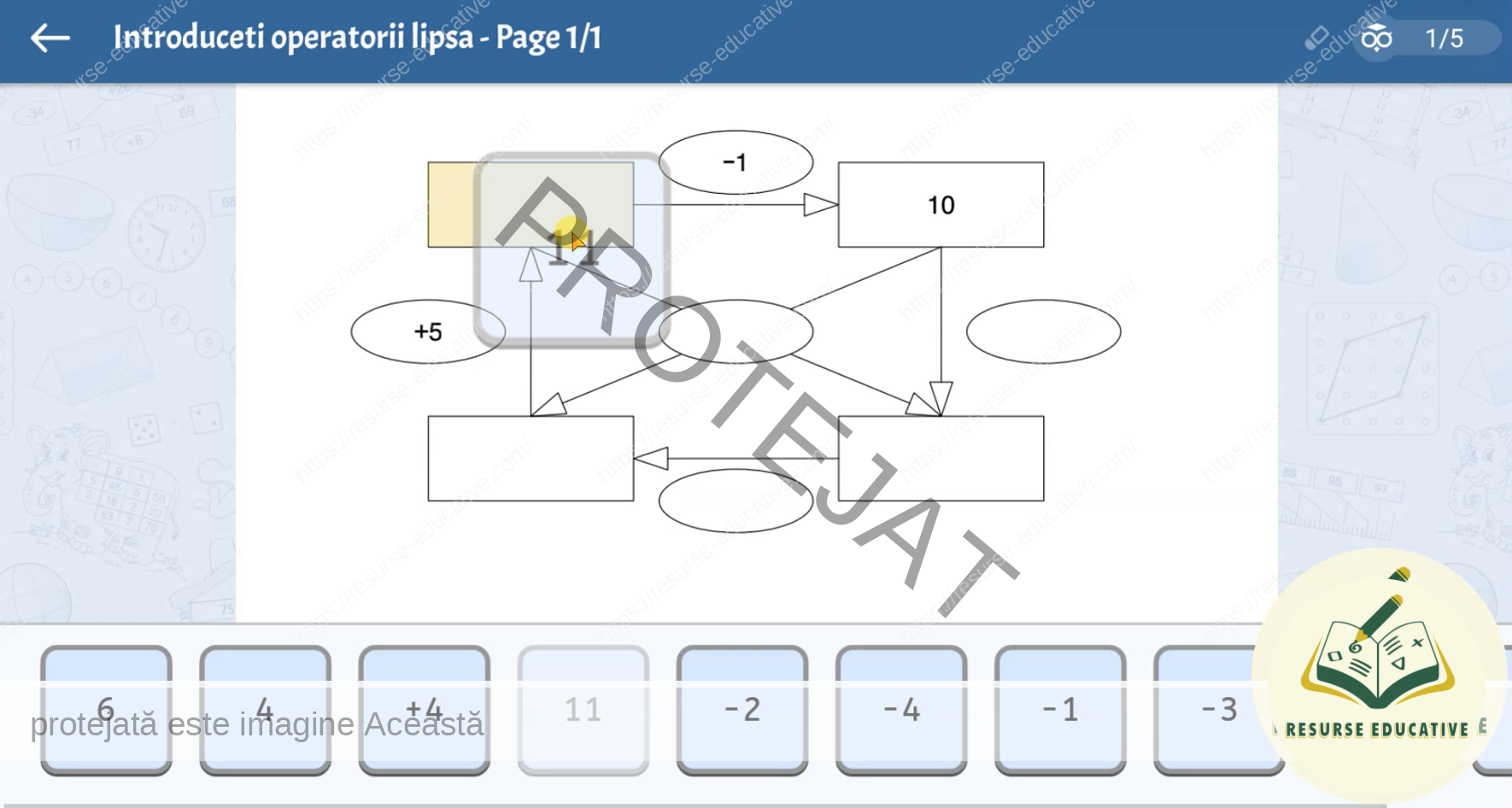 INTRODUCEȚI OPERATORII LIPSĂ CU NUMERE PÂNĂ LA 20 INTRODUCEȚI OPERATORII LIPSĂ CU NUMERE PÂNĂ LA 20