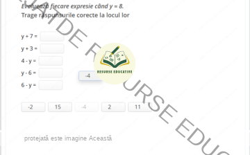 Evaluează fiecare expresie când y = 8_