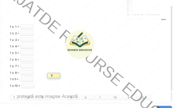 Tabla Înmulțirii de la 1-10