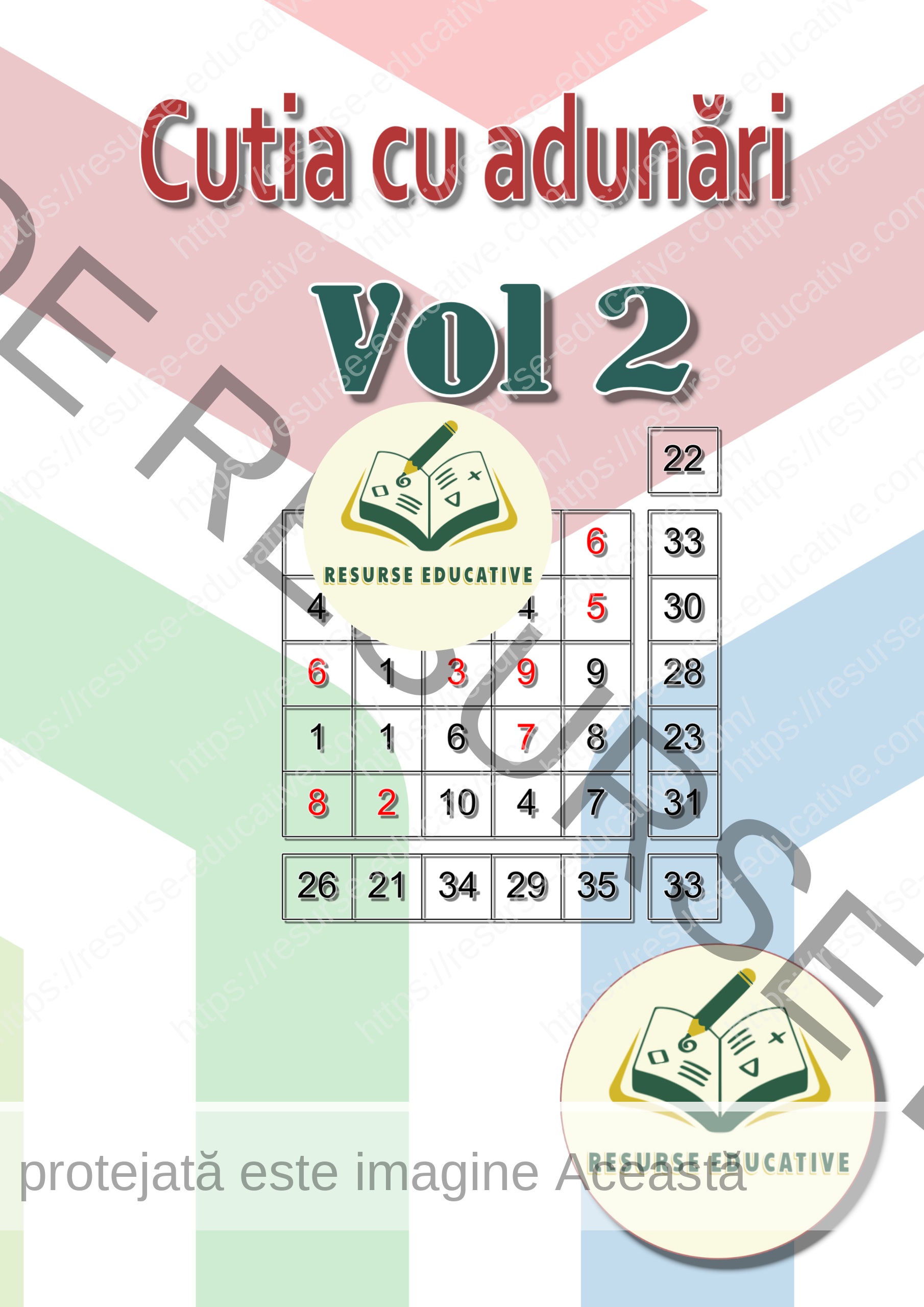 Cutia cu adunări cu numere până la 100 Vol 2