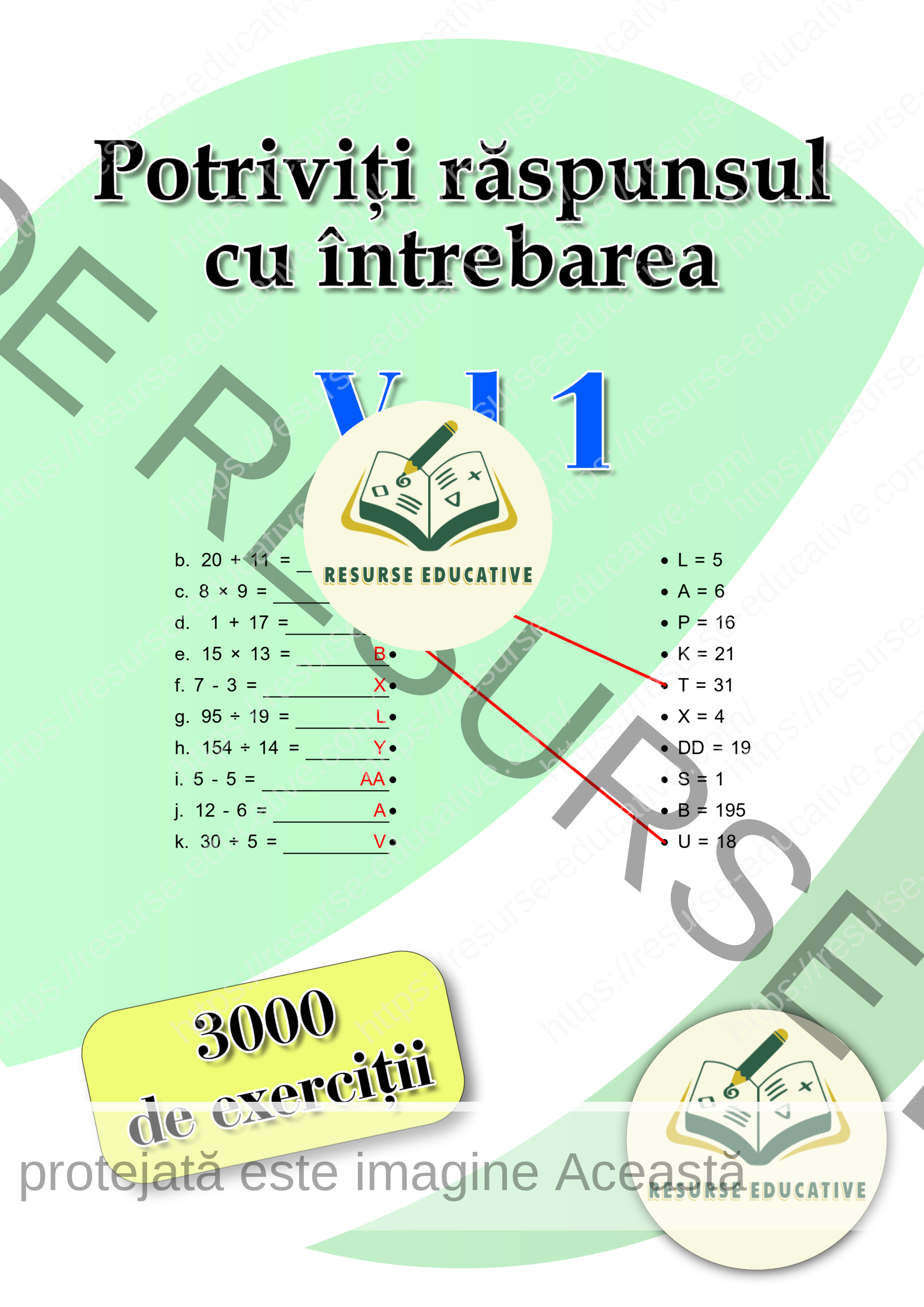 Potriviți răspunsul cu întrebarea vol 1