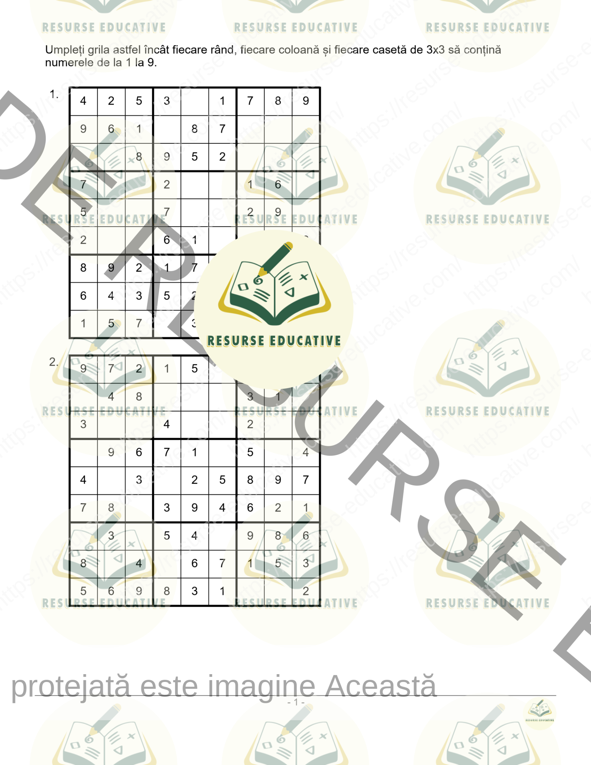 Sudoku ușor, mediu, greu, expert vol, 1_1
